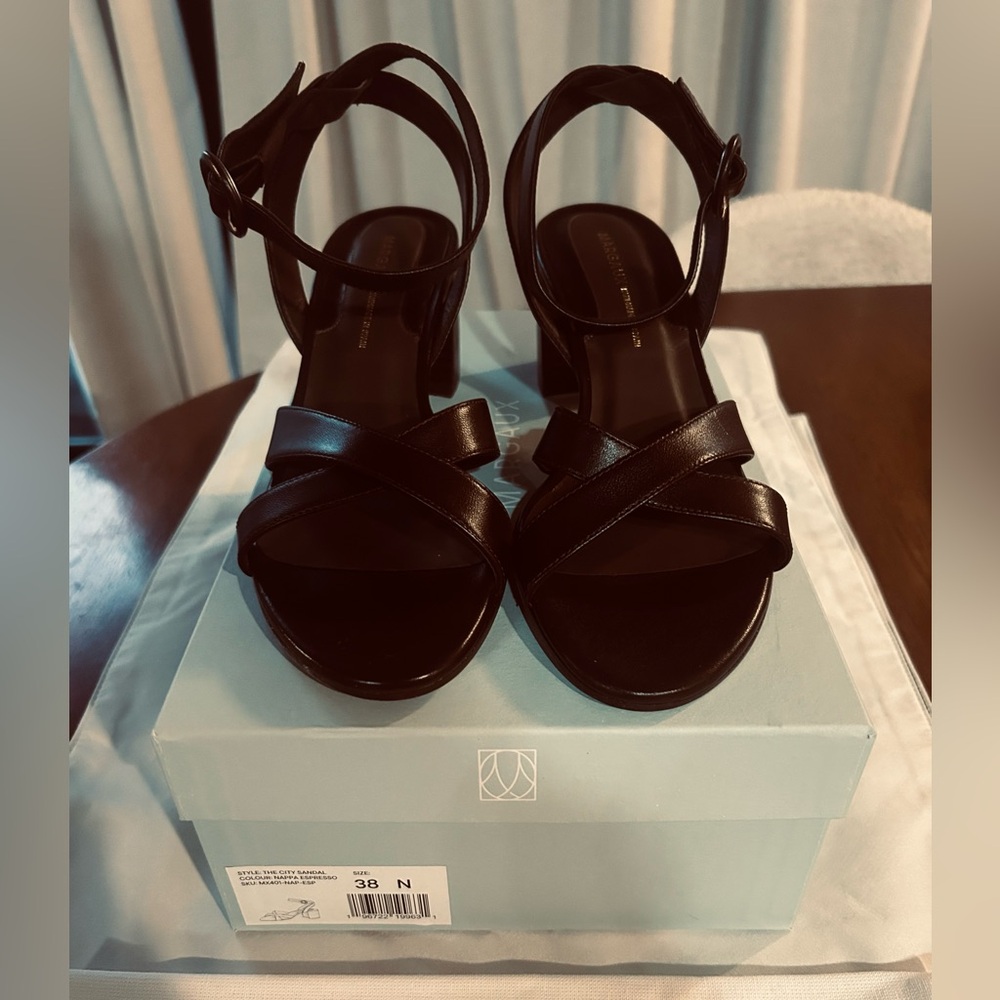 Margaux Dark Brown Benedicta Sandals